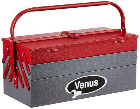 venus amt22 metal tool box red|Venus VTB Metal Tool Box with 5 Compartment Box .